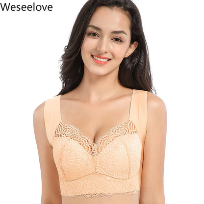 Weseelove Soutien-Gorge Push Up sous-vêtements sans couture grande tasse Femme Ice Up Soutien-Gorge rouge froncé Soutien Gorge Femme 2020 meilleure vente X09-4